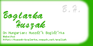 boglarka huszak business card